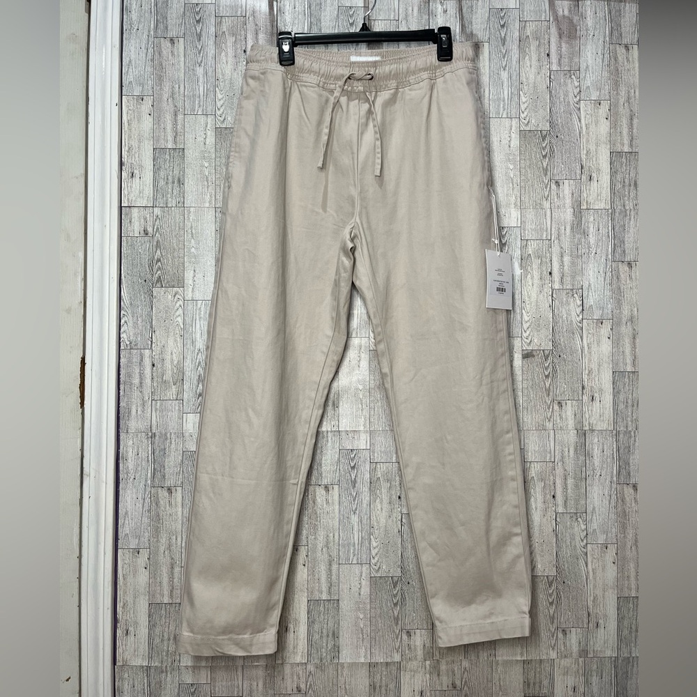 I Love Ugly Men’s Cargo Clean Sebastian Pants in Bone 100% cotton Sz Medium